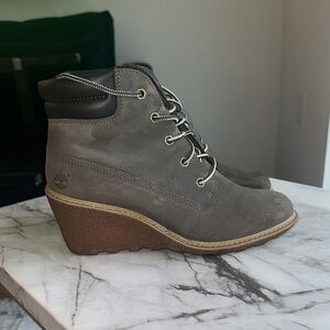 Timberland Women's Gray Wedge Boots